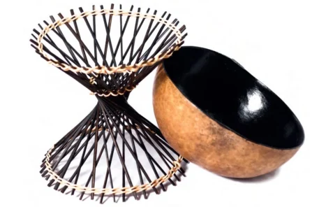 Suporte com cuia - fruto da cuieira